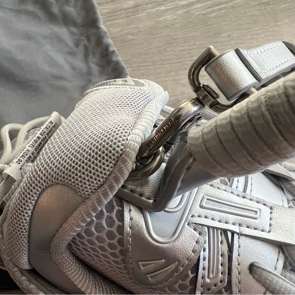 Like New! W/Tags! Balenciaga Sneakerhead silver top handle bag - Picture 14 of 15